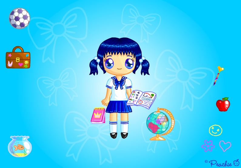 Sapphire Schoolgirl Doll