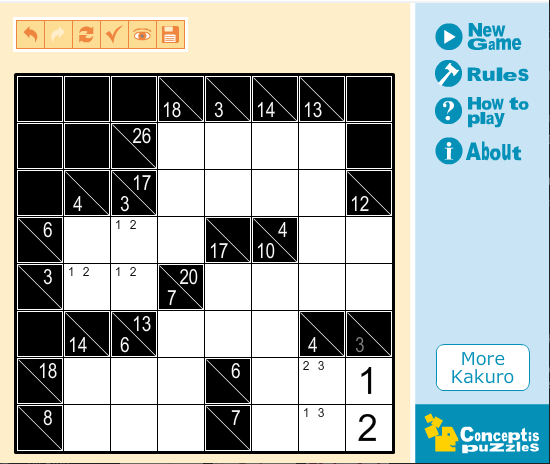 Kakuro Light Volume 1