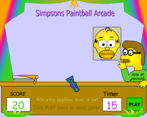 Simpsons Paintball Arcade