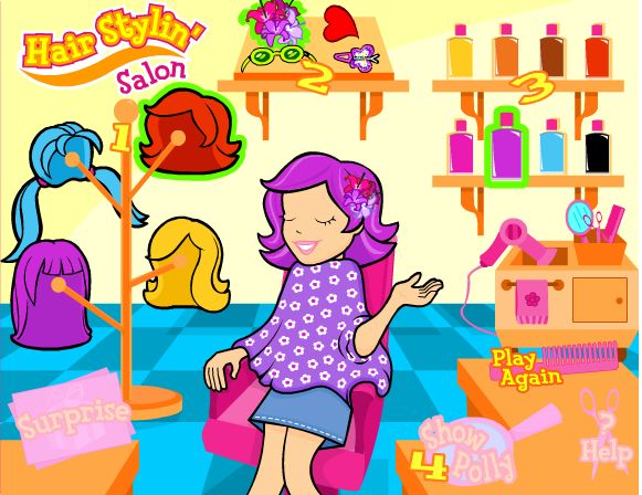 Polly Pocket's Hair Stylin' Salon