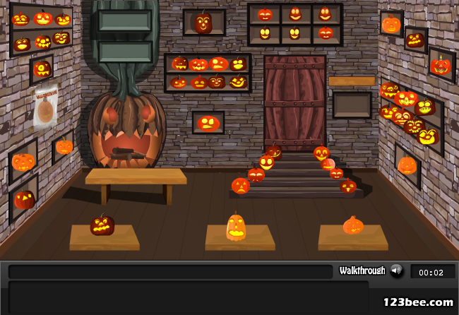 Halloween Pumpkin Room