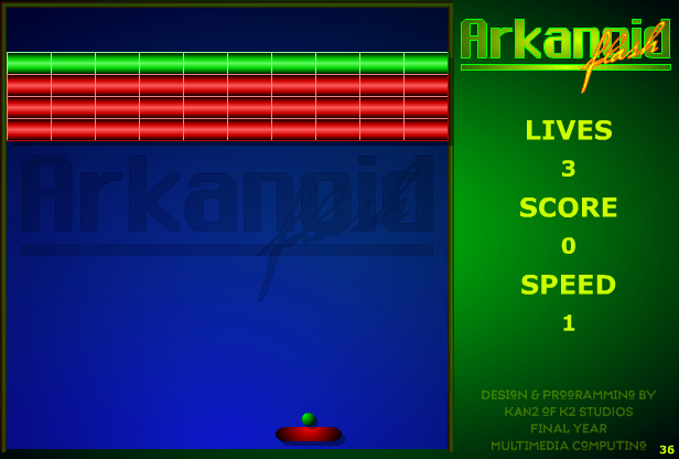 Arkanoid Flash