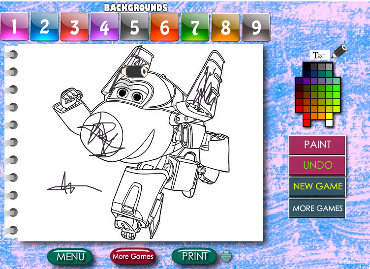 Super Wings Drawing Artist