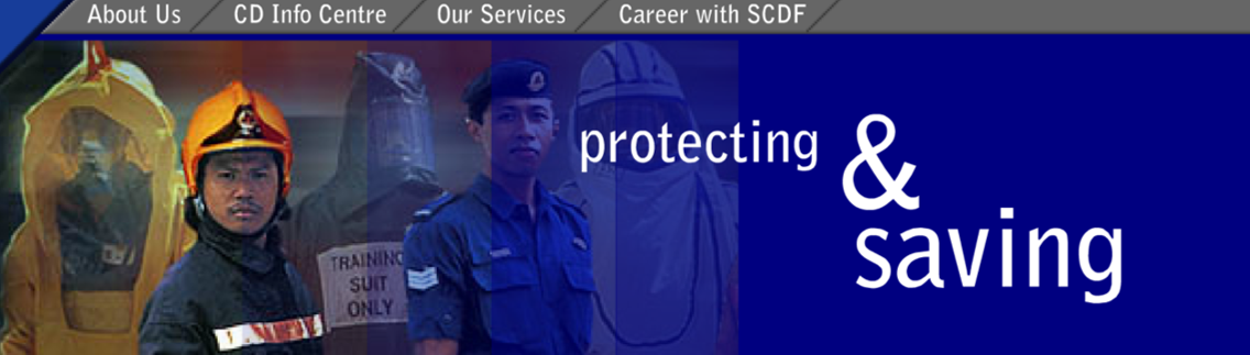 Singapore Civil Defence Force Website Banner