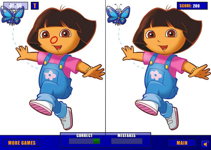 Dora the Explorer Differences