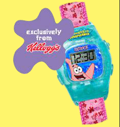 Kellogg's SpongeBob SquarePants Wacky Watches Promotion Ad