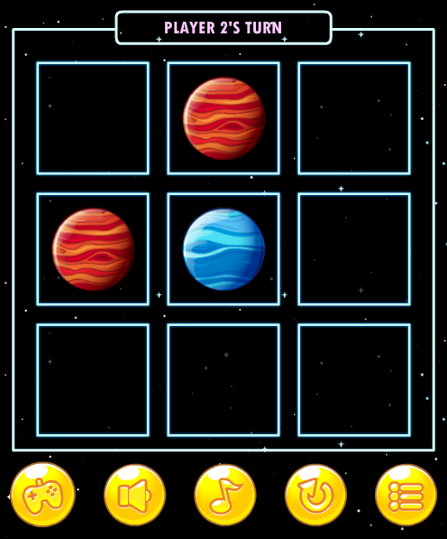 Tic Tac Toe Planets