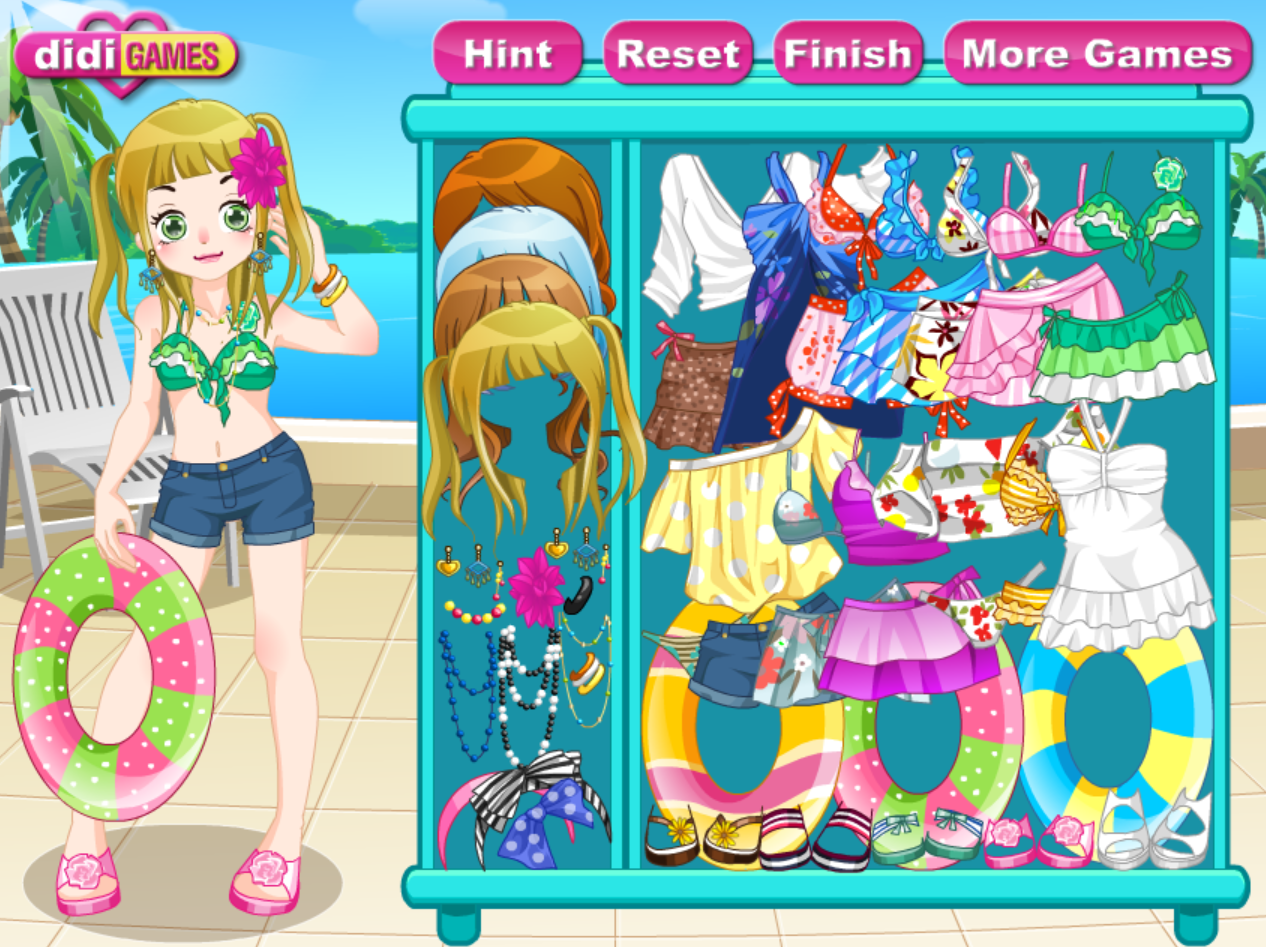 Summer Vacation Dress Up Game