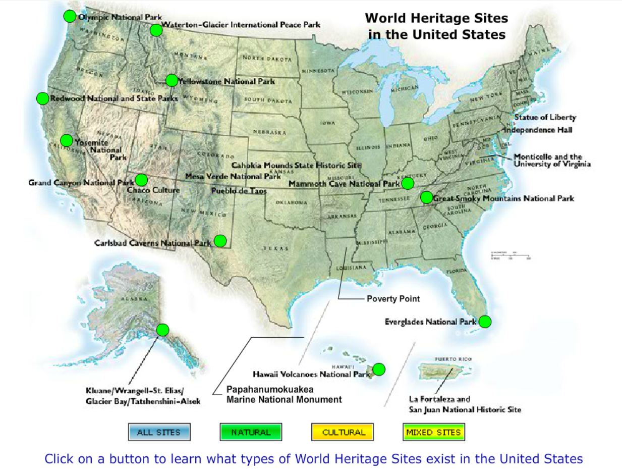 World Heritage Sites in the United States