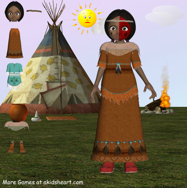 Native American Girl Dressup