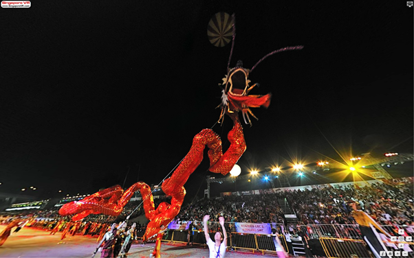 Chingay 2011 - Dragons in the Sky Virtual Reality Image