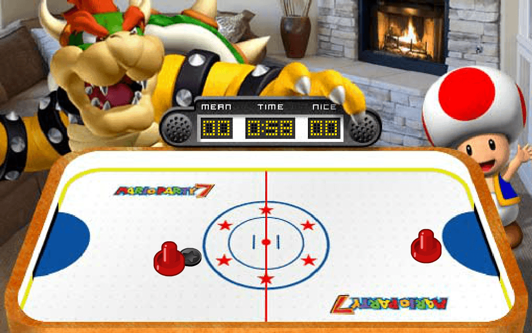 Mario Party 7 - Bowser's Lair Hockey