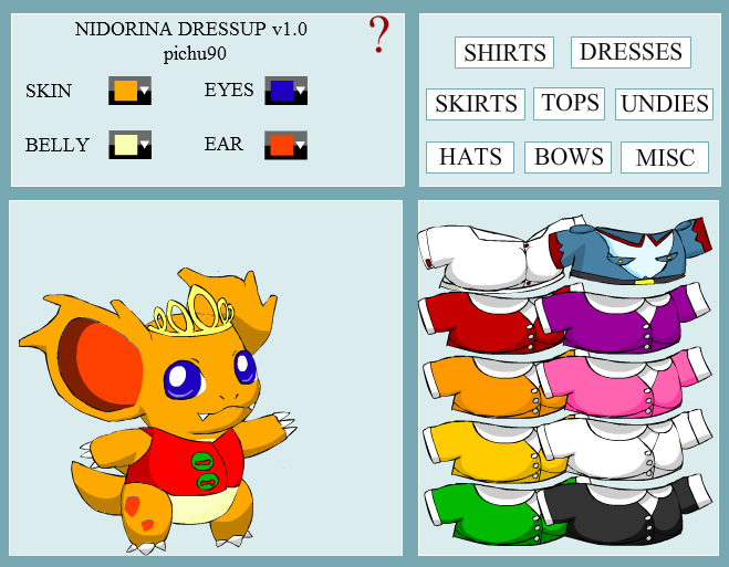 Nidorina Dress Up