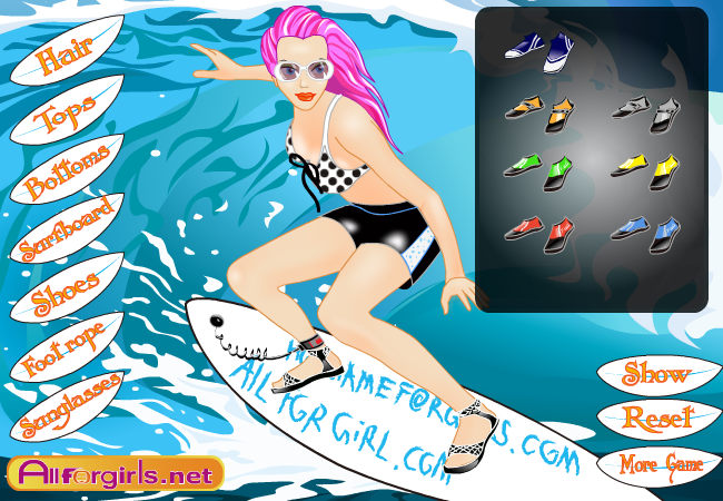 Cool Surfing Girl