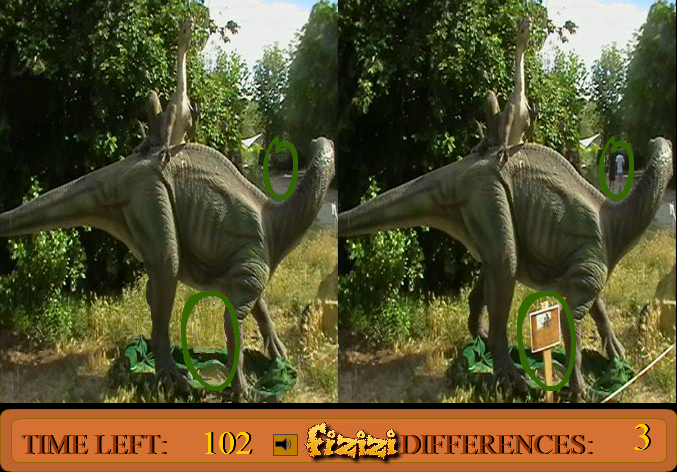 Differences in Dino Land