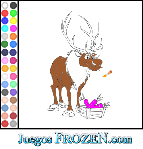 Colorear: Frozen Sven