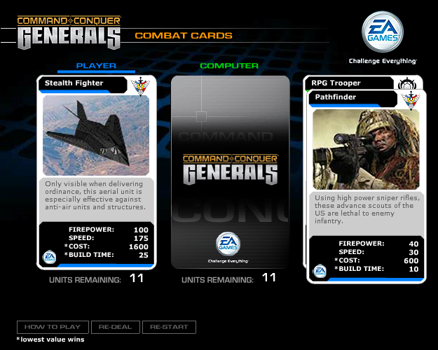 Command & Conquer: Generals - Combat Cards