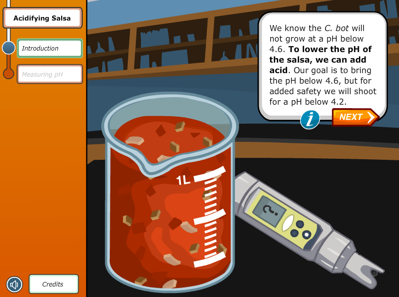 Virtual Labs: Acidifying Salsa