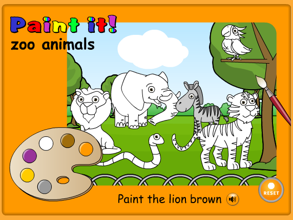 Paint it: Zoo animals!