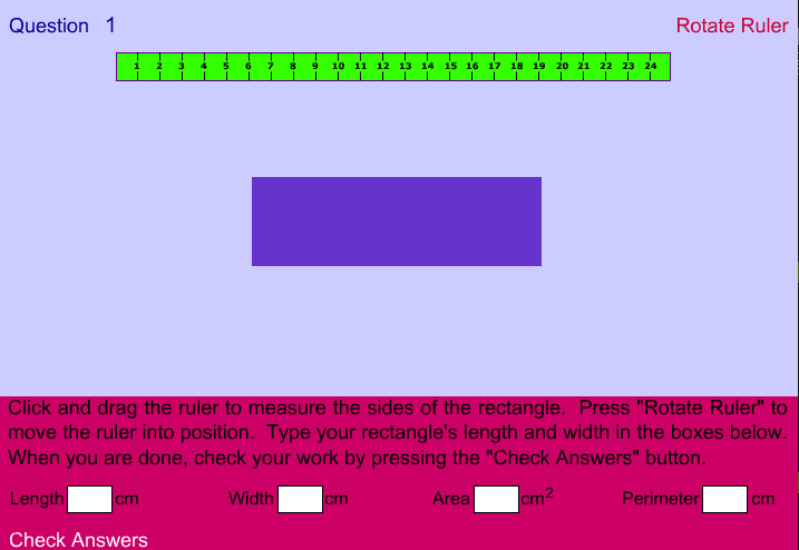 Area and Perimeter of Rectangles