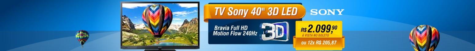 Sony Bravia 40" 3D LED TV Banner Ad (Brazil)