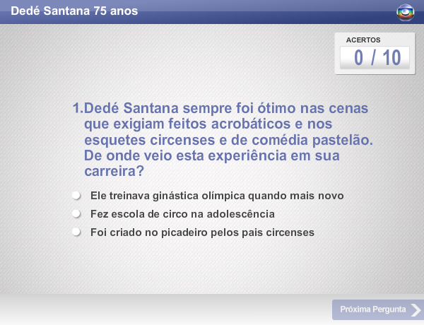 Dedé Santana 75 anos