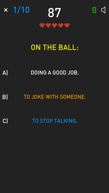 Idioms Game