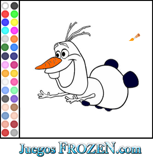 Colorear: Frozen Olaf