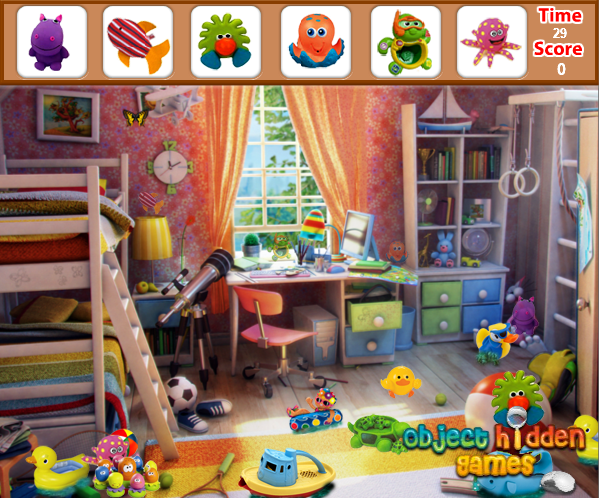 Colourful Bedroom Hidden Objects