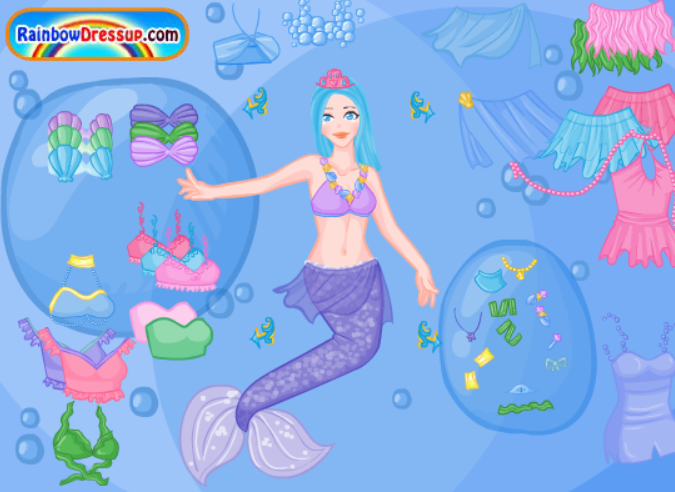 Purple Mermaid Dress Up