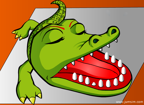 잠자는 악어이빨