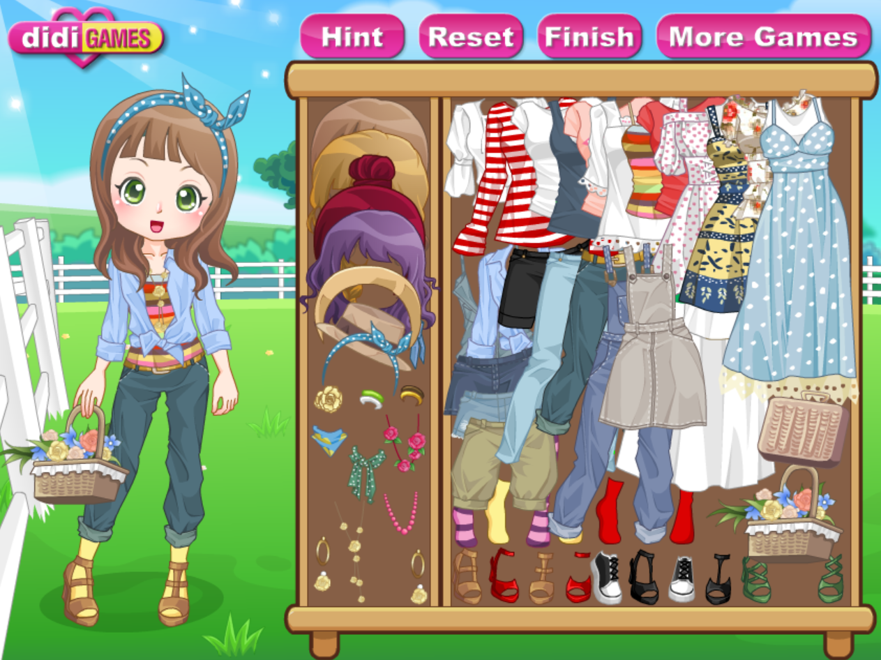 Farm Girl Dress Up Game