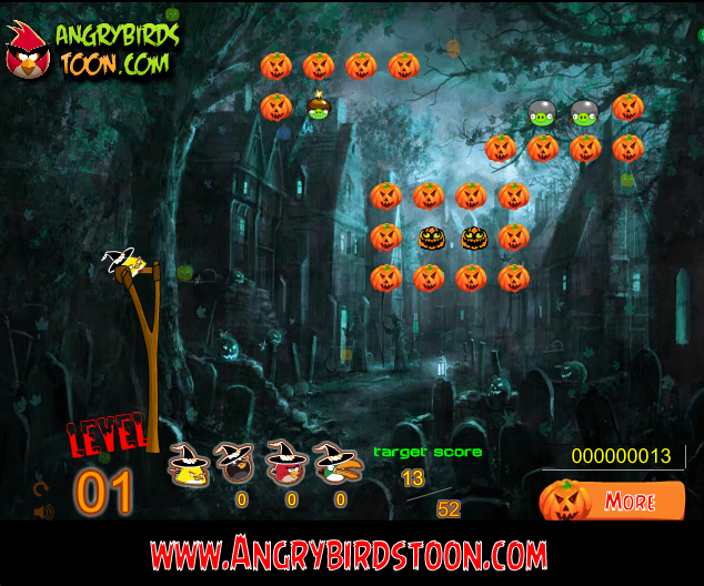 Angry Birds Halloween Forest