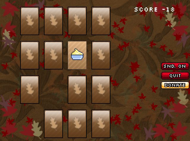 Thanksgiving Memory Game