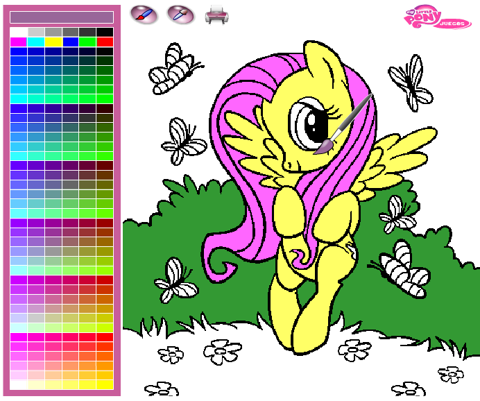 Colorear Pony Fluttershy