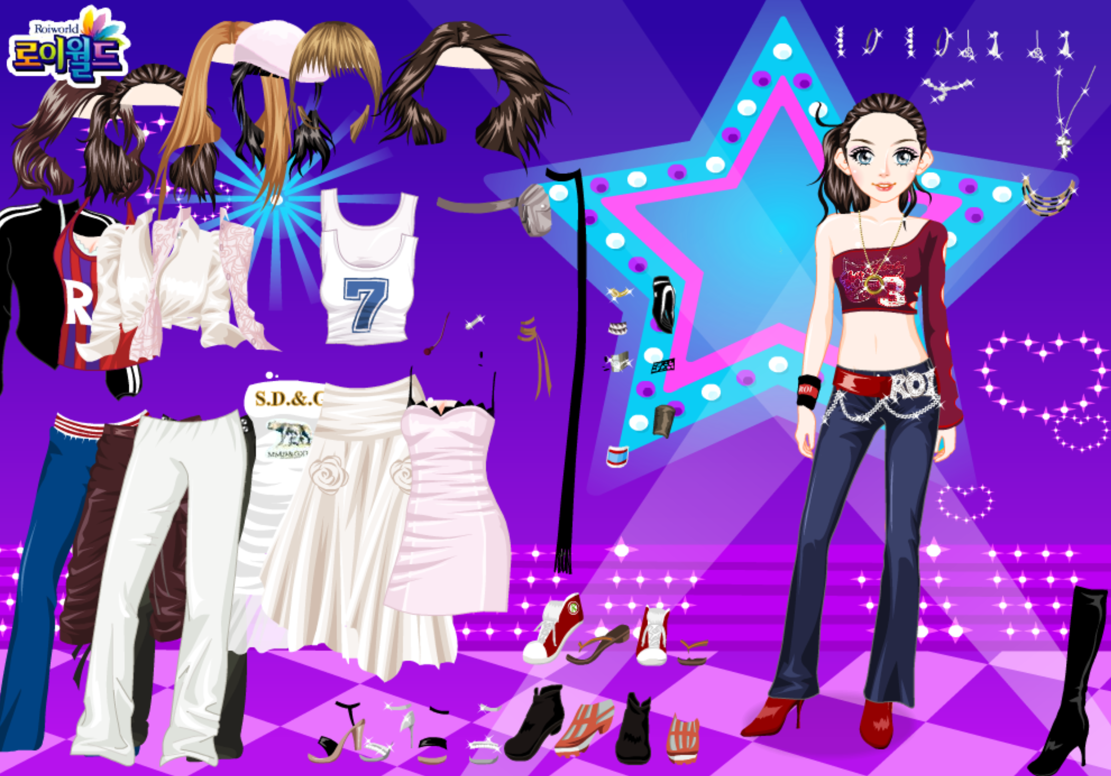 Roiworld Hip Club Girl Dressup