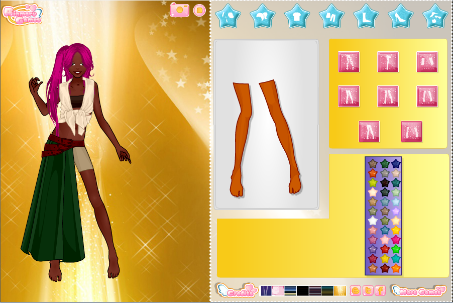 Mega Girl Singer Dress Up Game