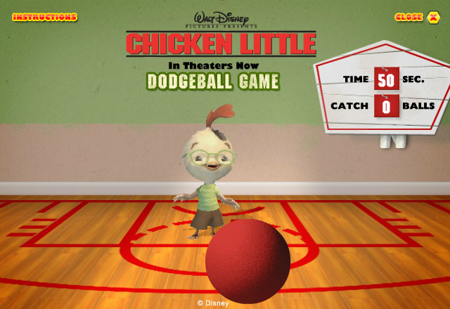 Chicken Little: Dodgeball Game