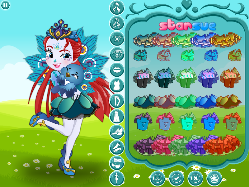 Enchantimals: Patter Peacock Dress Up