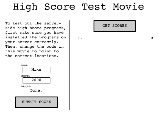 High Scores Test