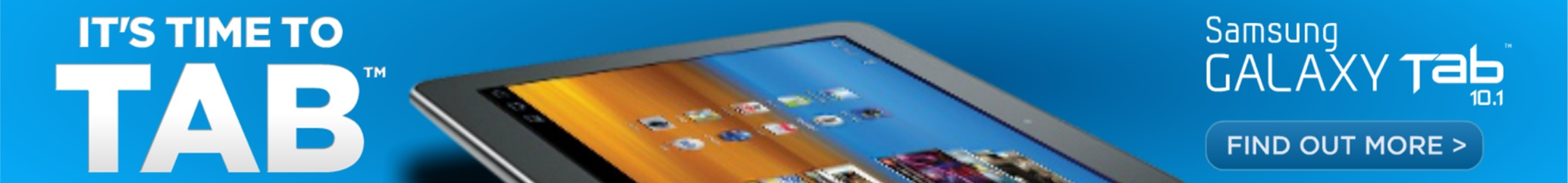 Samsung Galaxy Tab 10.1 Banner Ad