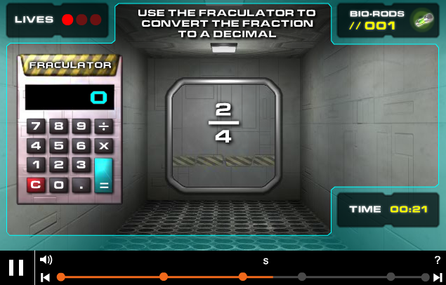 Mission 2110: Converting Fractions to Decimals