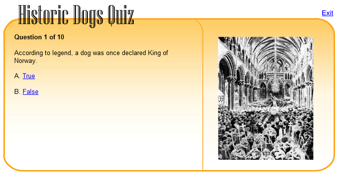 Historic Dogs Quiz