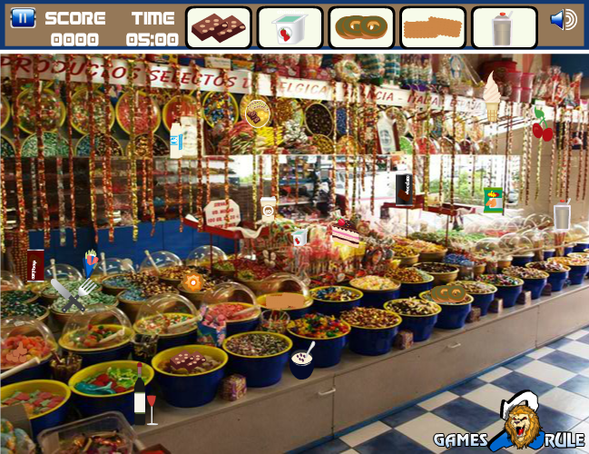 Hidden Objects: Candy Shop