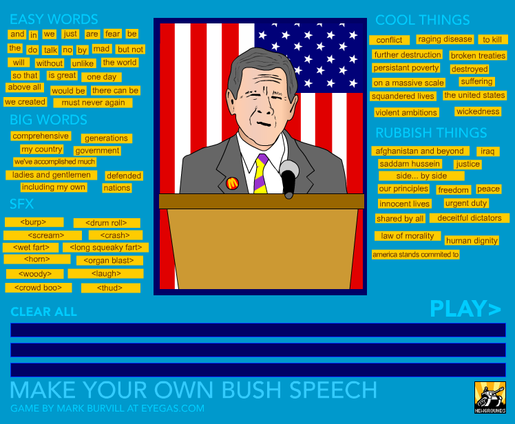 Make Your Own Bush Speech