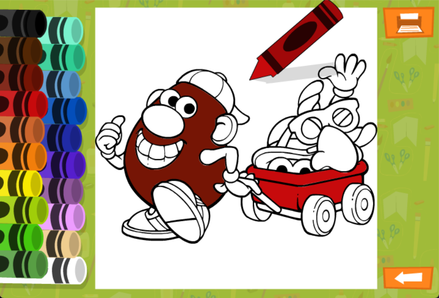 Classic Mr. Potato Head Coloring Book