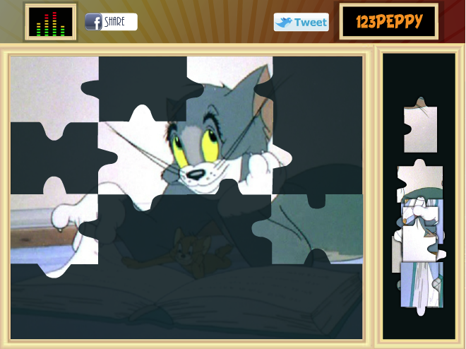 Puzzle Mania: Tom and Jerry Reading