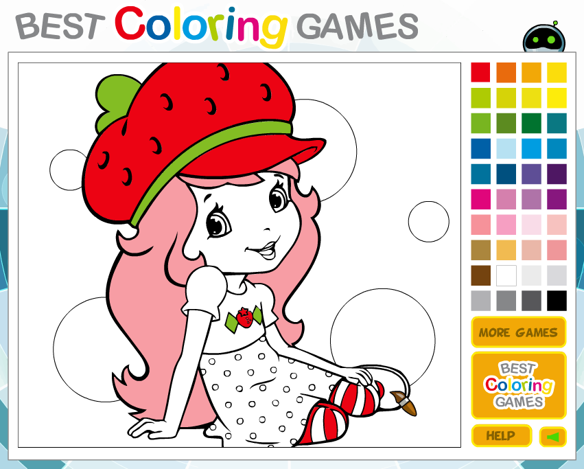 Strawberry Shortcake Coloring 2