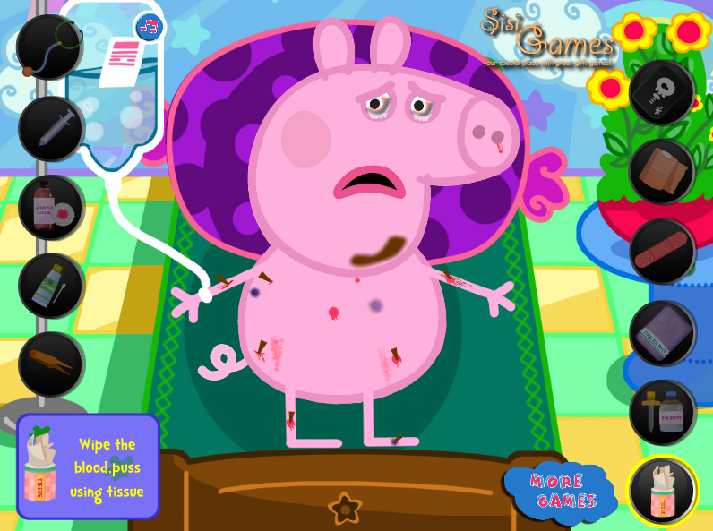 Peppa Pig Injured