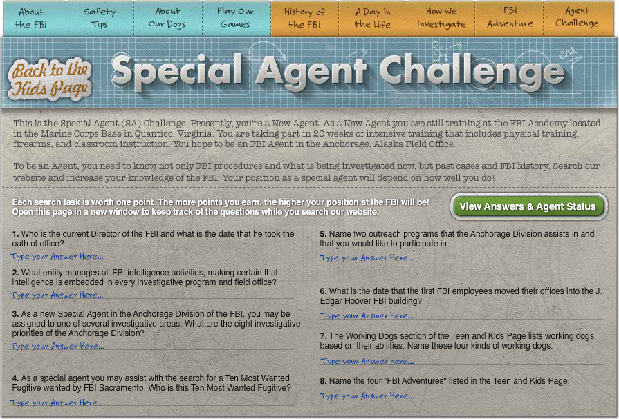 Special Agent Challenge